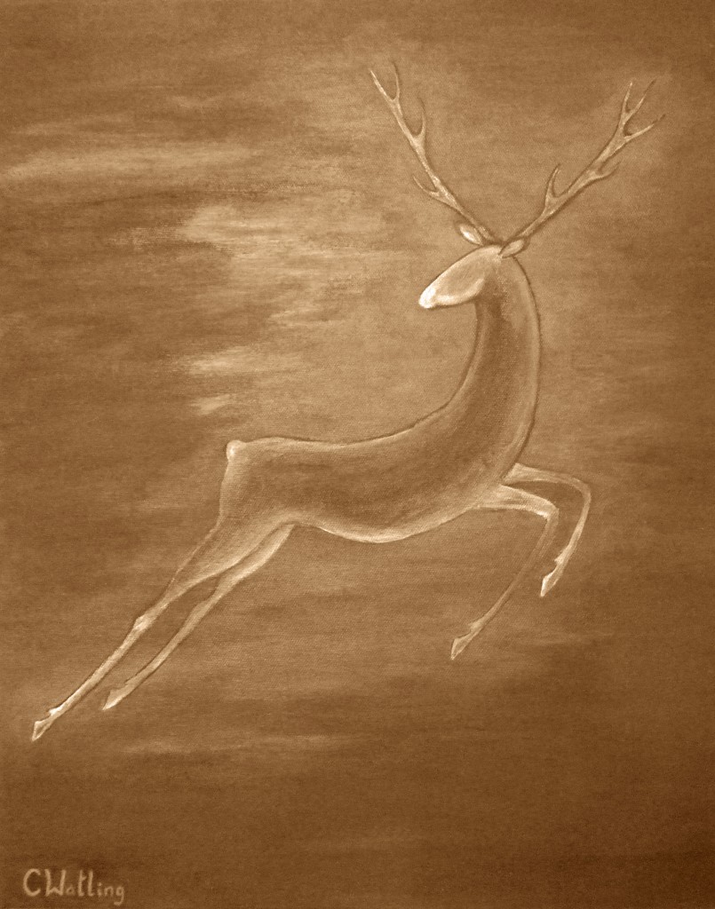 Fire Stag sepia